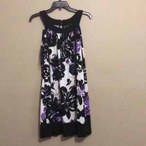 Black and purple dress